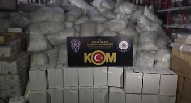 52 milyon 100 bin gümrük kaçağı makaron ele geçirildi