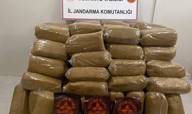 750 kilogram kaçak tütün ele geçirildi