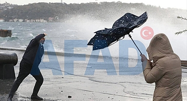 AFAD’dan 64 il için sağanak, kar ve fırtına uyarısı