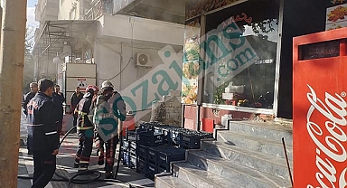 Bahçelievler'de bir iş yerinde yangın çıktı