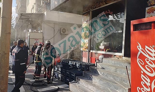 Bahçelievler'de bir iş yerinde yangın çıktı