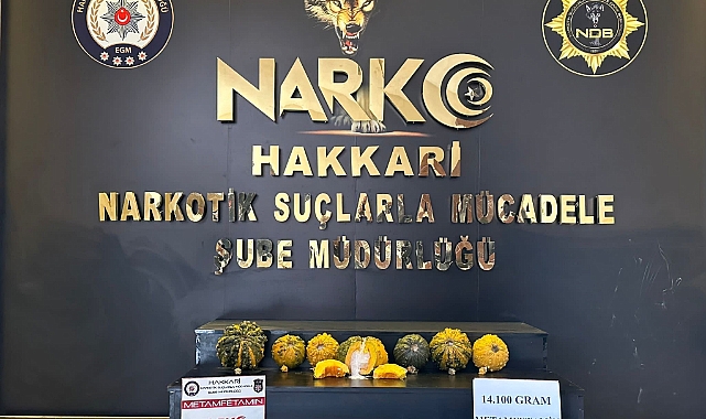 Bal kabakları içerisinde metamfetamin ele geçirildi