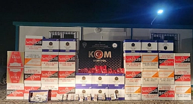 Gümrük kaçağı makaron ve nargile tütünü operasyonu