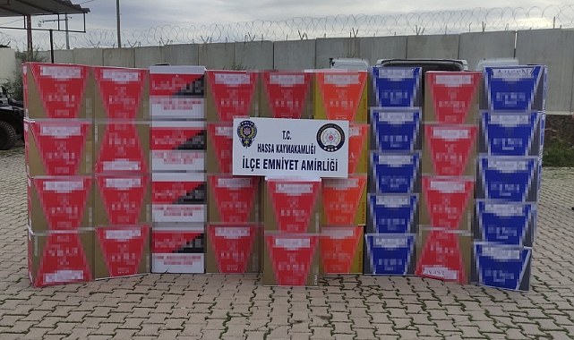 Hatay’da milyonlarca lira değerinde makaron ele geçirildi