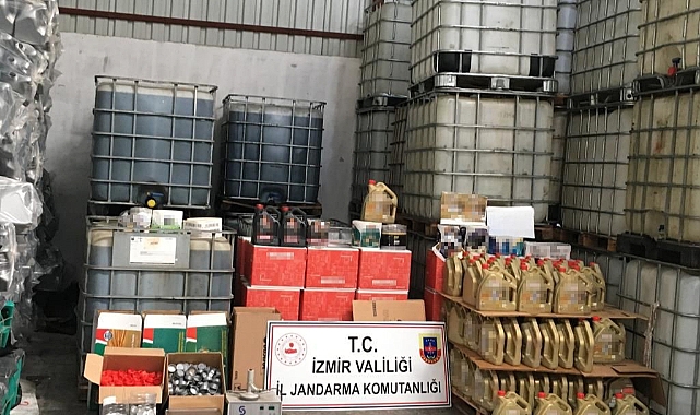 Jandarmasından baskın: Çok sayıda kaçak motor yağı ele geçirildi