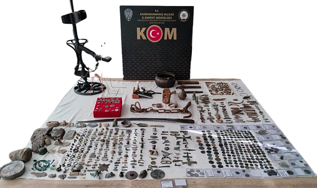 Kahramanmaraş’ta tarihi eser kaçakçılığı operasyonu