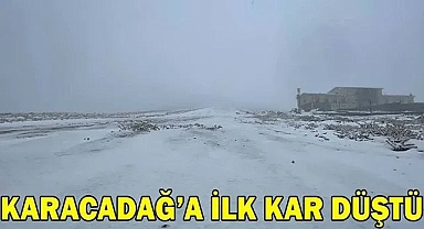 Karacadağ kayak merkezine yılın ilk karı düştü