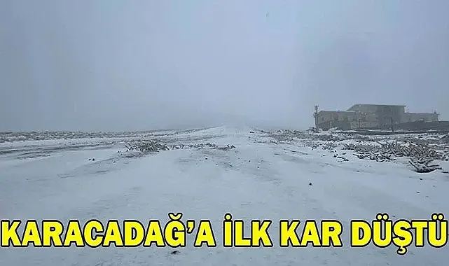 Karacadağ kayak merkezine yılın ilk karı düştü