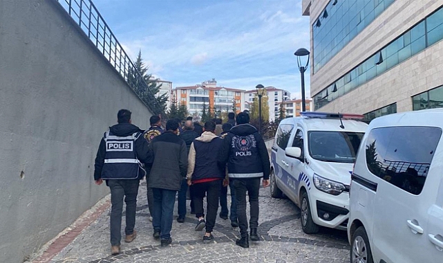 kesinleşmiş hapis cezası olan 7 zanlı tutuklandı