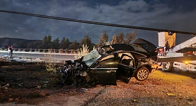 Korkunç kaza: 1 ölü 2 yaralı