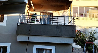 Mutfak tüpü patladı, yangın çıktı