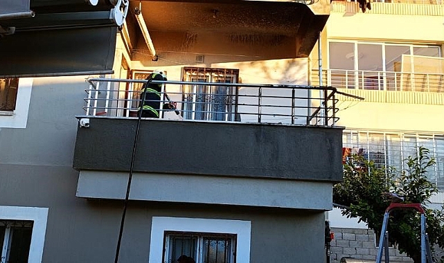 Mutfak tüpü patladı, yangın çıktı