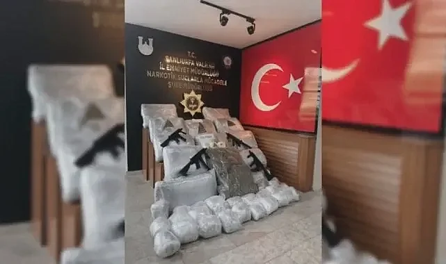 Şanlıurfa'da 1 tonu aşkın uyuşturucu ele geçirildi!