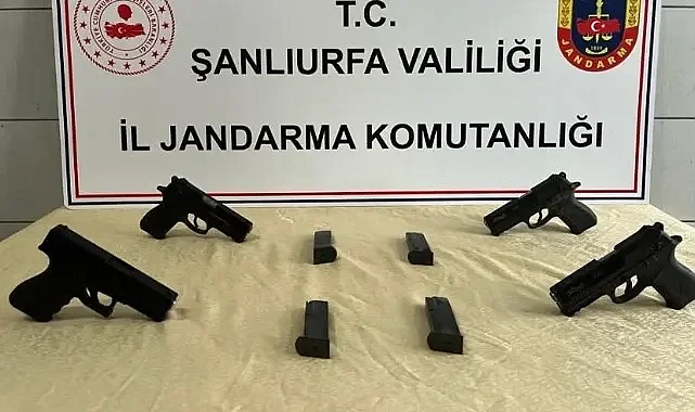 Şanlıurfa'da 4 adet ruhsatsız silah ele geçirildi!