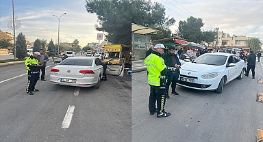 Şanlıurfa'da geniş çaplı asayiş uygulaması! 5 araç trafikten men edildi