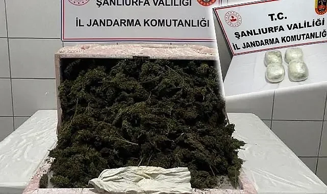 Şanlıurfa'da kilolarca esrar ele geçirildi! Gözaltılar var