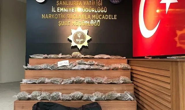 Şanlıurfa'da kilolarca uyuşturucu ele geçirildi