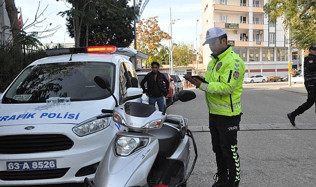 Şanlıurfa'da motosiklet sürücülerine ceza yağdı