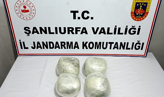 Şanlıurfa'da yolcu otobüsünde esrar ele geçirildi