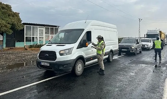Şanlıurfa'daki denetimlerde ceza yağdı! onlarca araç men edildi