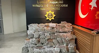 Şanlıurfa merkezde yaklaşık 50 kilogram uyuşturucu yakalandı