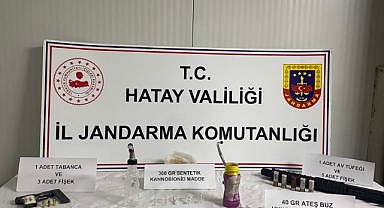 Şüpheli şahsın evinde uyuşturucu ve silah ele geçirildi