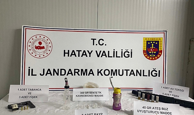Şüpheli şahsın evinde uyuşturucu ve silah ele geçirildi