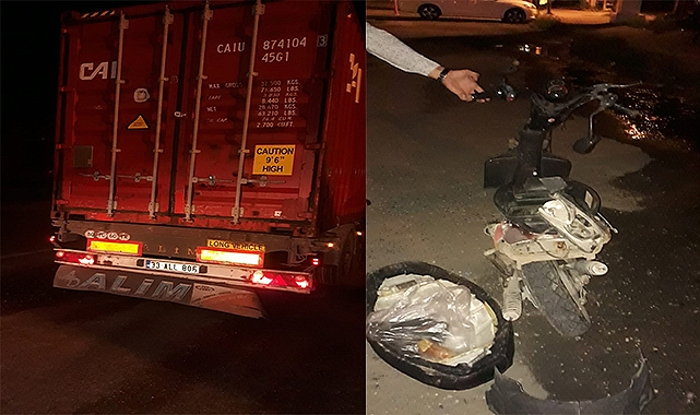 Tır motosikletle çarpıştı: 1 ölü, 1 yaralı