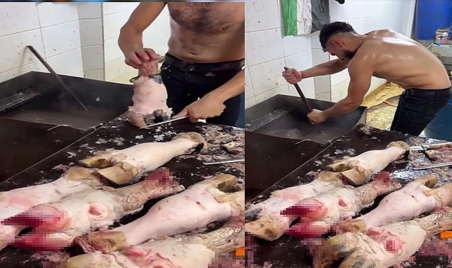 Yarı çıplak dana ayağı temizliği pahalıya patladı