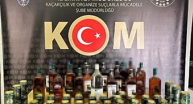 34 litre kaçak ve sahte alkol ele geçirildi: 1 gözaltı