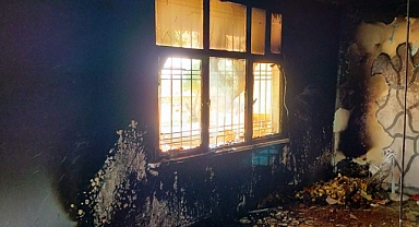 Evde çıkan yangına zamanında müdahale faciayı önledi