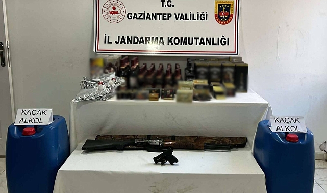 Gaziantep'te 300 litre kaçak alkol ele geçirildi