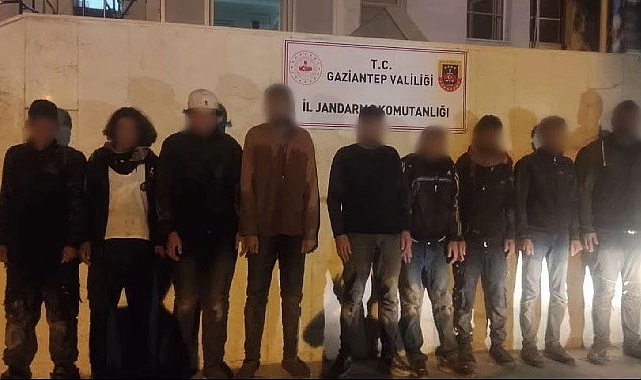 Gaziantep'te 45 düzensiz göçmen yakalandı