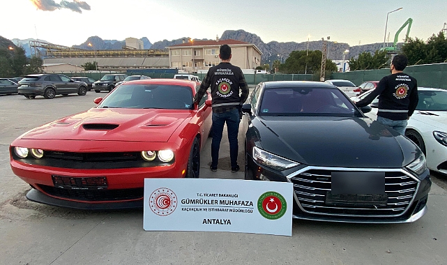 Gümrük muhafaza ekipleri 187 milyon liralık kaçak lüks araçlara el koydu