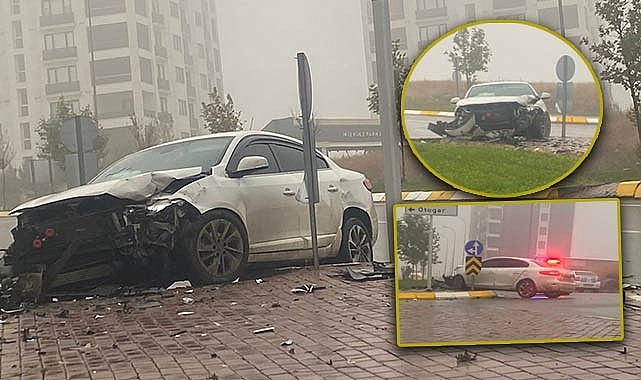 Karaköprü'de kayganlaşan yol kazaya davetiye çıkardı