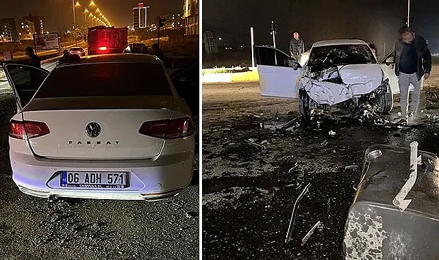 Karaköprü'de otomobil kamyona çarptı! Sürücü ağır yaralandı