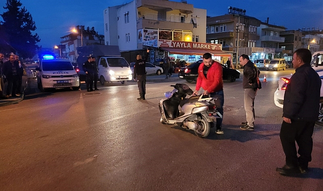 Otomobil ile motosiklet çarpıştı: 1 yaralı