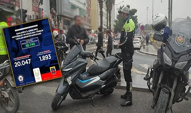 Şanlıurfa'da 65 bin 740 araç ve motosiklet denetlendi