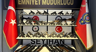 50 ruhsatsız silah ele geçirildi, 9 kişi tutuklandı