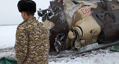 Askeri helikopter düştü: 1 ölü, 8 yaralı