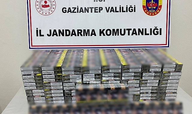 Gaziantep’te 330 bin TL’lik kaçak sigara operasyonu