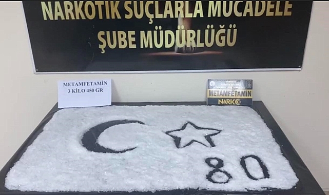 Kilolarca metamfetamin maddesi ele geçirildi
