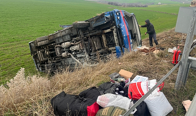 Cezaevi nakil aracı şarampole yuvarlandı: 20 yaralı