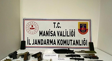 Manisa’da uyuşturucu ve silah ele geçirildi