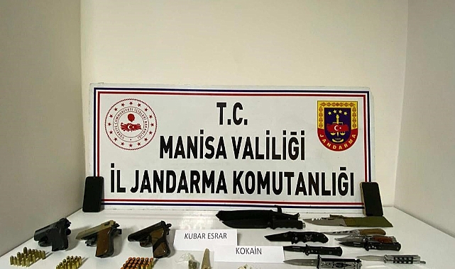 Manisa’da uyuşturucu ve silah ele geçirildi