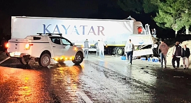 Tır ile transit çarpıştı: 1 ölü, 3 yaralı