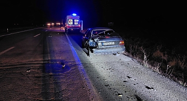 Tır otomobile arkadan çarptı: 1 yaralı