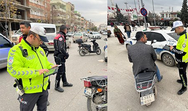 Urfa Emniyetinden motosiklet sürücülerine denetim
