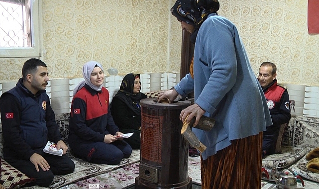 Urfa İtfaiyesinden soba zehirlenmelerine karşı uygulamalı uyarı