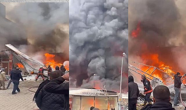 Viranşehir'de depo yangını! Mahalle kızıl büründü